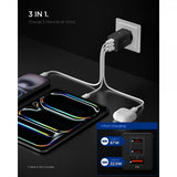 Spigen Essential Lader 67W 2xUSB-C 1xUSB-A Svart