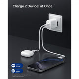 Spigen Essential Lader USB-C/USB-A 20W Hvit