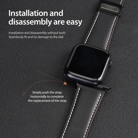 Dux Ducis Apple Watch 44/45/46mm/Ultra 49mm Armbånd YA Series Svart