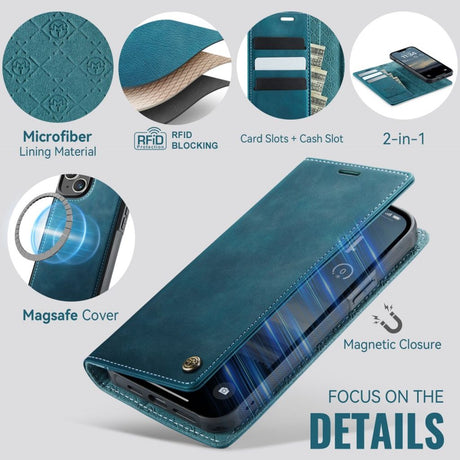 CaseMe iPhone 15 Etui C49 Series Grønn