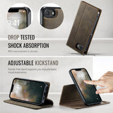 CaseMe iPhone 16e/iPhone 17e Etui C49 Series Brun