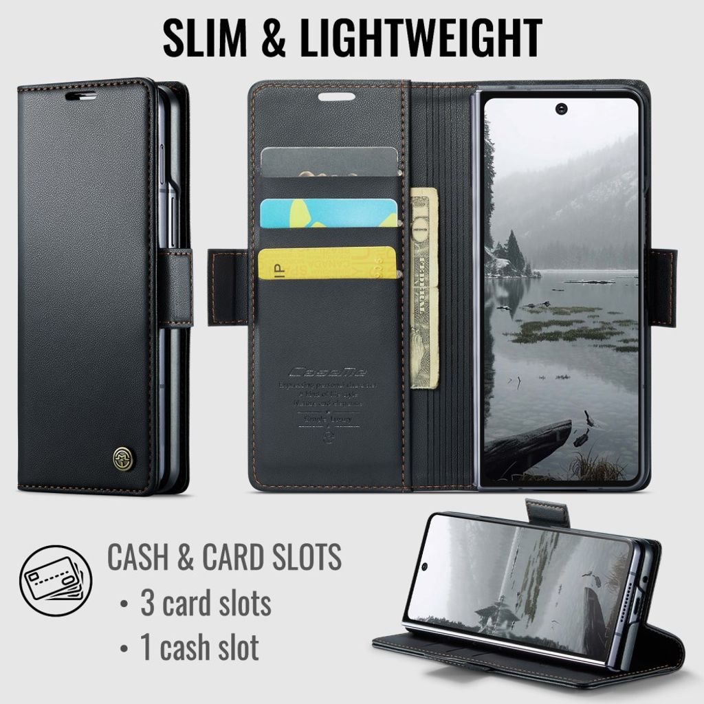 CaseMe Samsung Galaxy Z Fold 8 Ultra Etui 023 Series Svart