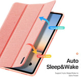 Dux Ducis Samsung Galaxy Tab S12 Plus Etui DOMO Series Rosa