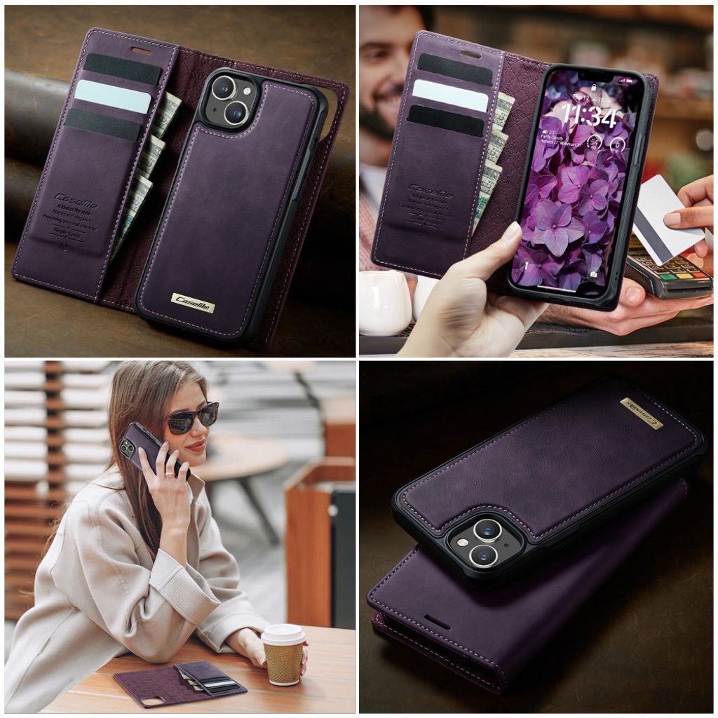 CaseMe iPhone 15 Etui C49 Series Lilla