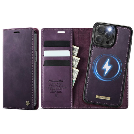 CaseMe iPhone 15 Pro Max Etui C49 Series Lilla