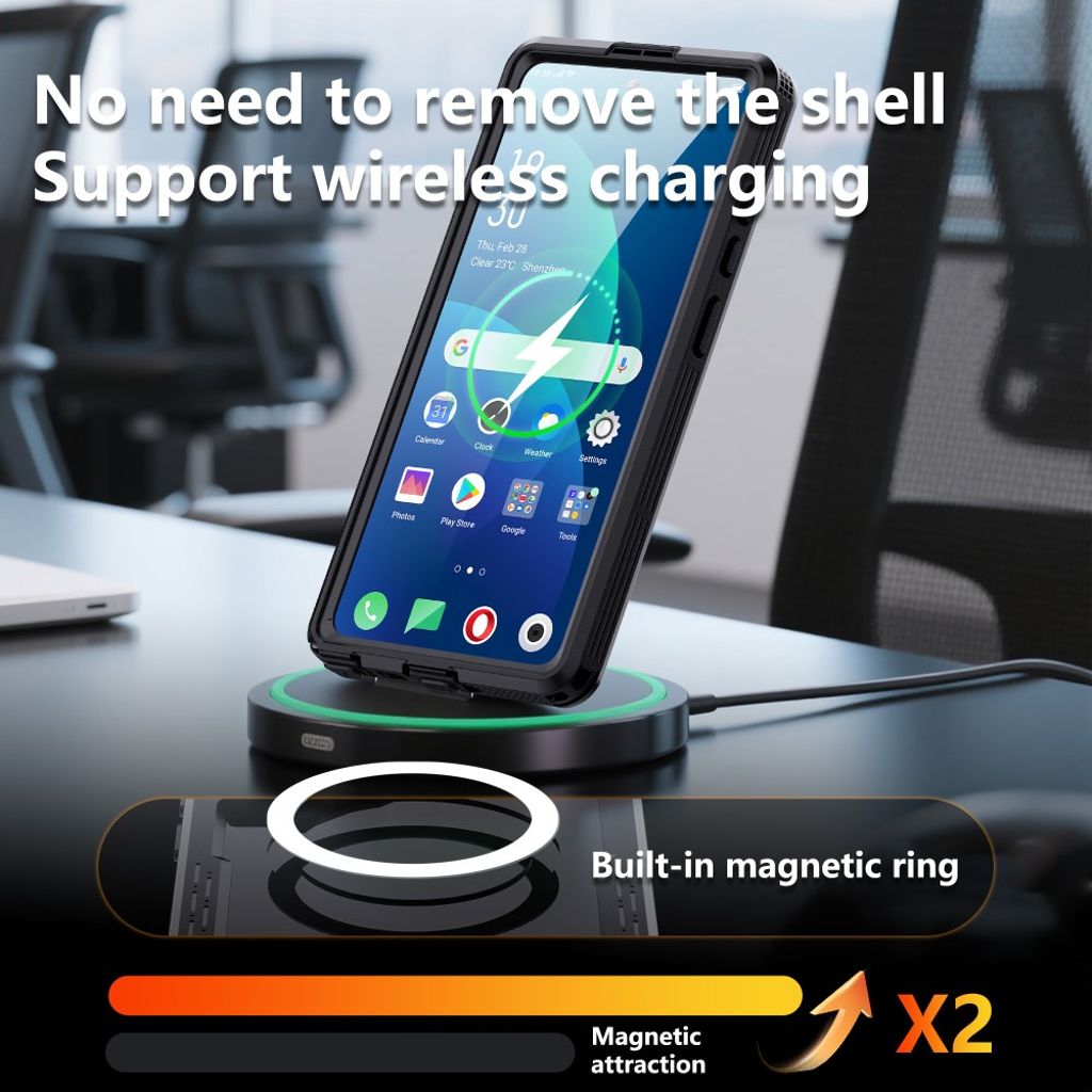 Redpepper Samsung Galaxy S26 Ultra Deksel Vanntett IP68 MagSafe Svart