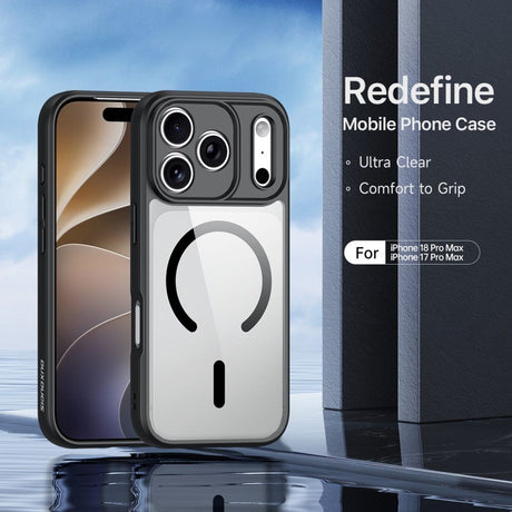 Dux Ducis iPhone 17 Pro Max/iPhone 18 Pro Max Deksel Aimo Series MagSafe Svart