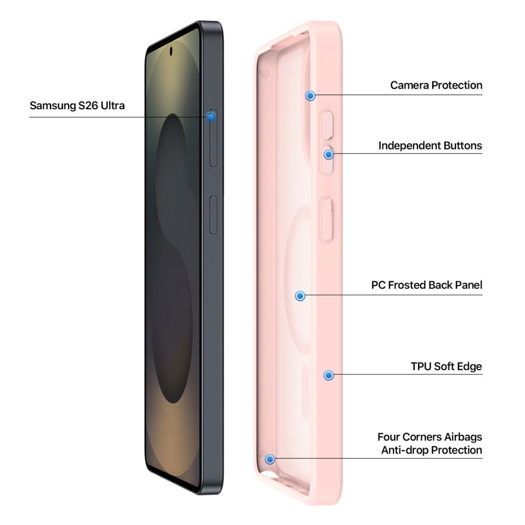 Dux Ducis Samsung Galaxy S26 Ultra Deksel Yind Series MagSafe Rosa