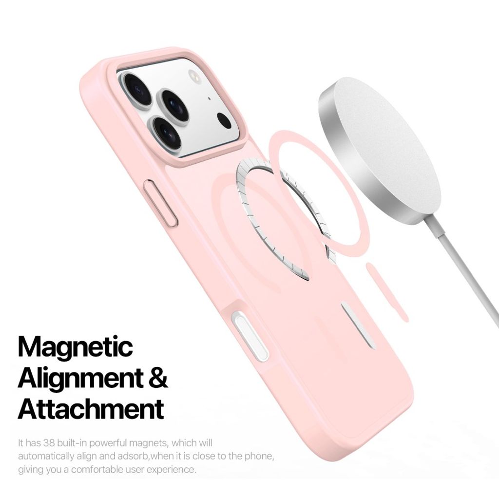 Dux Ducis iPhone 17 Pro Max/iPhone 18 Pro Max Deksel Yind Series MagSafe Rosa