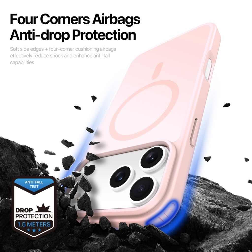 Dux Ducis iPhone 17 Pro Max Deksel Yind Series MagSafe Rosa