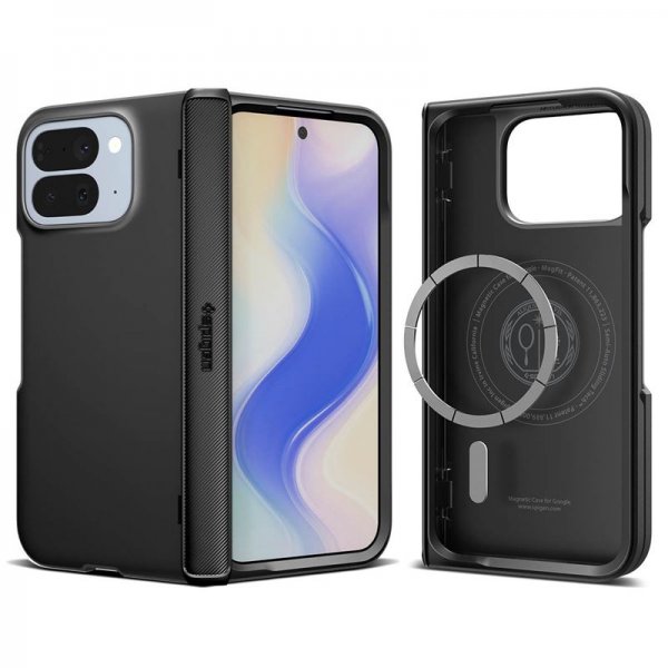 Spigen Google Pixel 10 Pro Fold Deksel Slim Armor Pro MagFit Svart