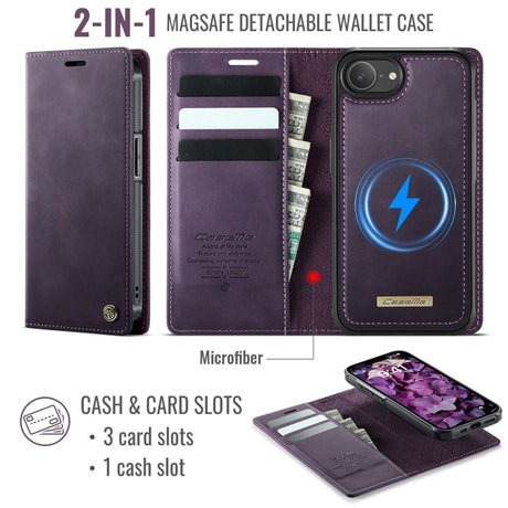 CaseMe iPhone 16e/iPhone 17e Etui C49 Series Lilla