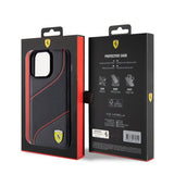 Ferrari iPhone 15 Pro Max Deksel Perforert Svart