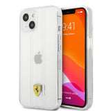 Ferrari iPhone 13 Mini Deksel 3D Stripes Transparent