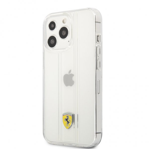 Ferrari iPhone 13 Pro Max Deksel 3D Stripes Transparent