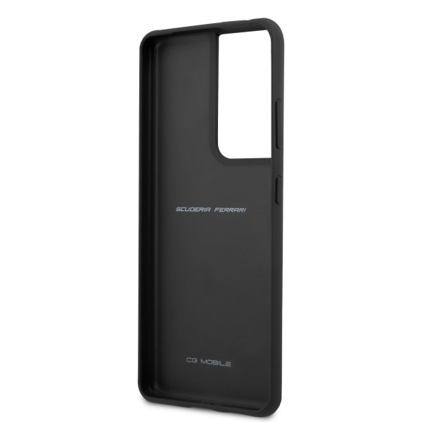 Ferrari Samsung Galaxy S21 Ultra Deksel Logo Perforert Rød