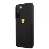 Ferrari Samsung Galaxy S22 Plus Deksel Metal Logo Svart