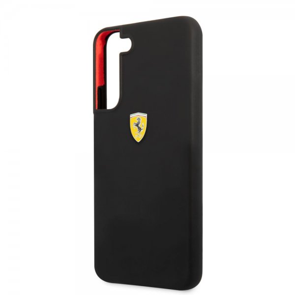 Ferrari Samsung Galaxy S22 Deksel Metal Logo Svart