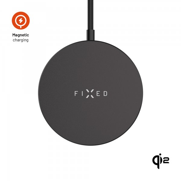 Fixed MagSafe Trådløs lader MagPad Slim 15W Qi2 Svart