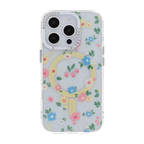 iPhone 16 Pro Max Deksel Blomstret MagSafe Gul