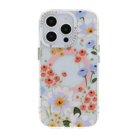 iPhone 16 Pro Max Deksel Blomstret MagSafe Oransje