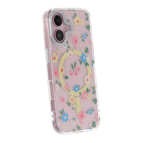 iPhone 16 Deksel blomstrete MagSafe Gul