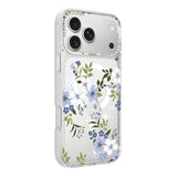 iPhone 17 Pro Deksel Blomstermønster MagSafe Blå