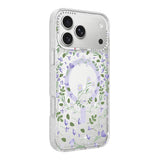 iPhone 17 Pro Max Deksel Blomstermønster MagSafe Lilla