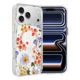 iPhone 17 Pro Max Deksel Blomstermønster MagSafe Oransje