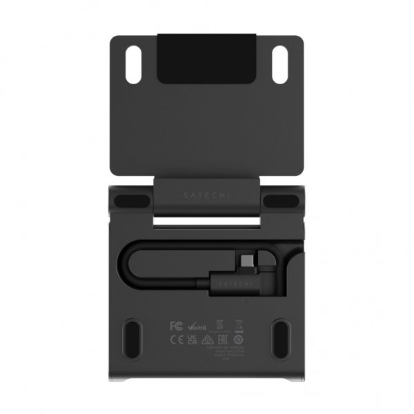 Satechi OnTheGo Sammenleggbart Stativ & USB-hub Space Black