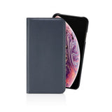 Pipetto iPhone X/Xs Etui Magnetic Folio Marineblå