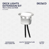 Deltaco Smart Home Forlengersett for SH-DLK01 Patio belysning 5-pakning