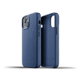 Mujjo iPhone 13 Mini Deksel Full Leather Case Monaco Blue