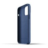 Mujjo iPhone 13 Pro Max Deksel Full Leather Case Monaco Blue