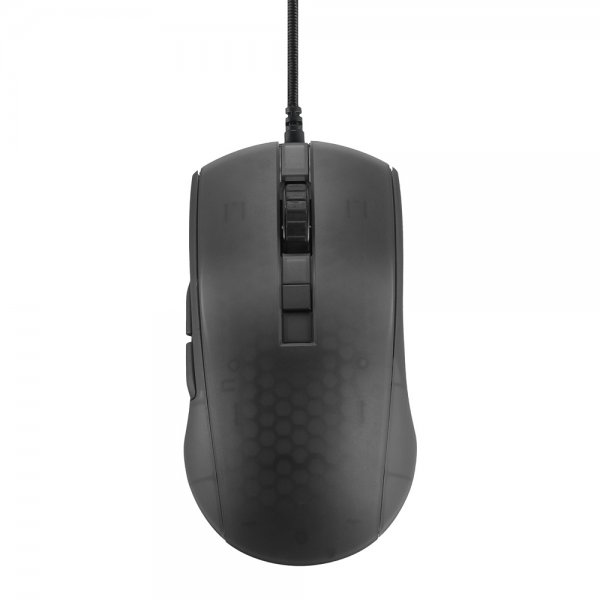 Deltaco Gaming DM310 Spillmus Halvgjennomsiktig Svart