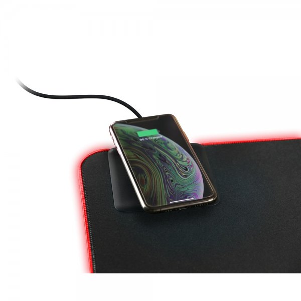 Deltaco Gaming DMP320 Gaming Musematte med RGB og Trådløs lading