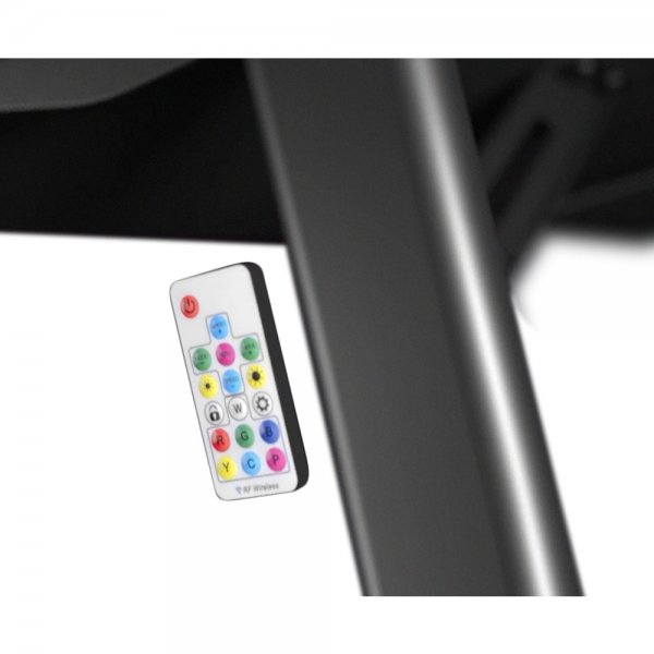 Deltaco Gaming DT420 RGB Gaming Desk Tempered Glass Cable Management