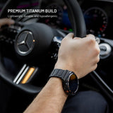 Fixed Garmin QuickFit 22mm Armbånd Titanium Strap Svart