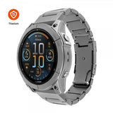 Fixed Garmin QuickFit 26mm Armbånd Titanium Strap Grå