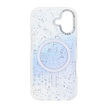 iPhone 17 Deksel Glitter Diamond MagSafe Blå