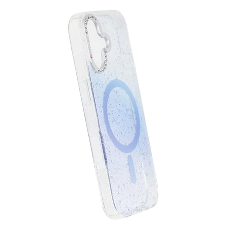 iPhone 17 Deksel Glitter Diamond MagSafe Blå