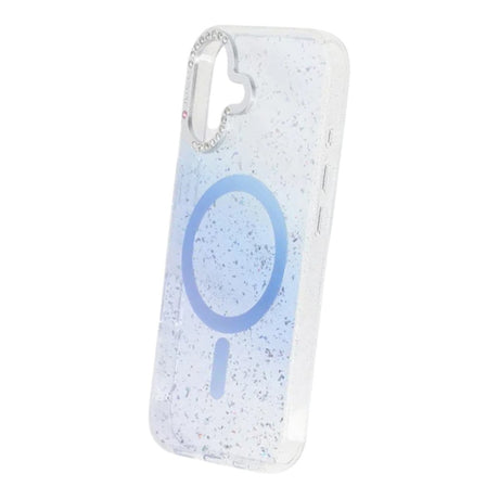 iPhone 17 Deksel Glitter Diamond MagSafe Blå