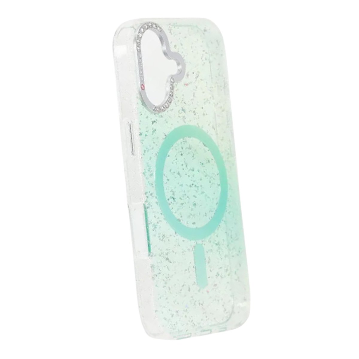 iPhone 17 Deksel Glitter Diamond MagSafe Grønn