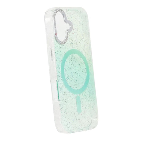 iPhone 17 Deksel Glitter Diamond MagSafe Grønn
