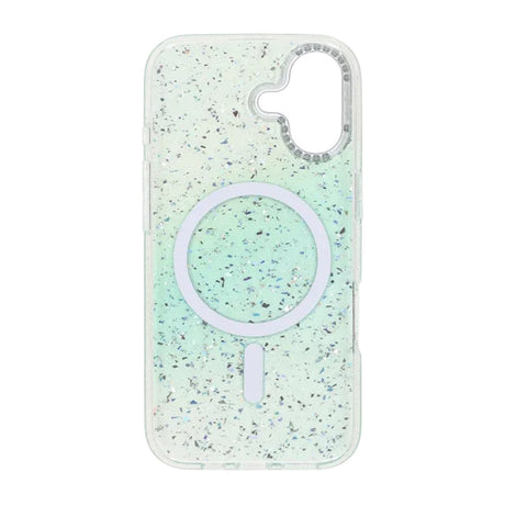 iPhone 17 Deksel Glitter Diamond MagSafe Grønn