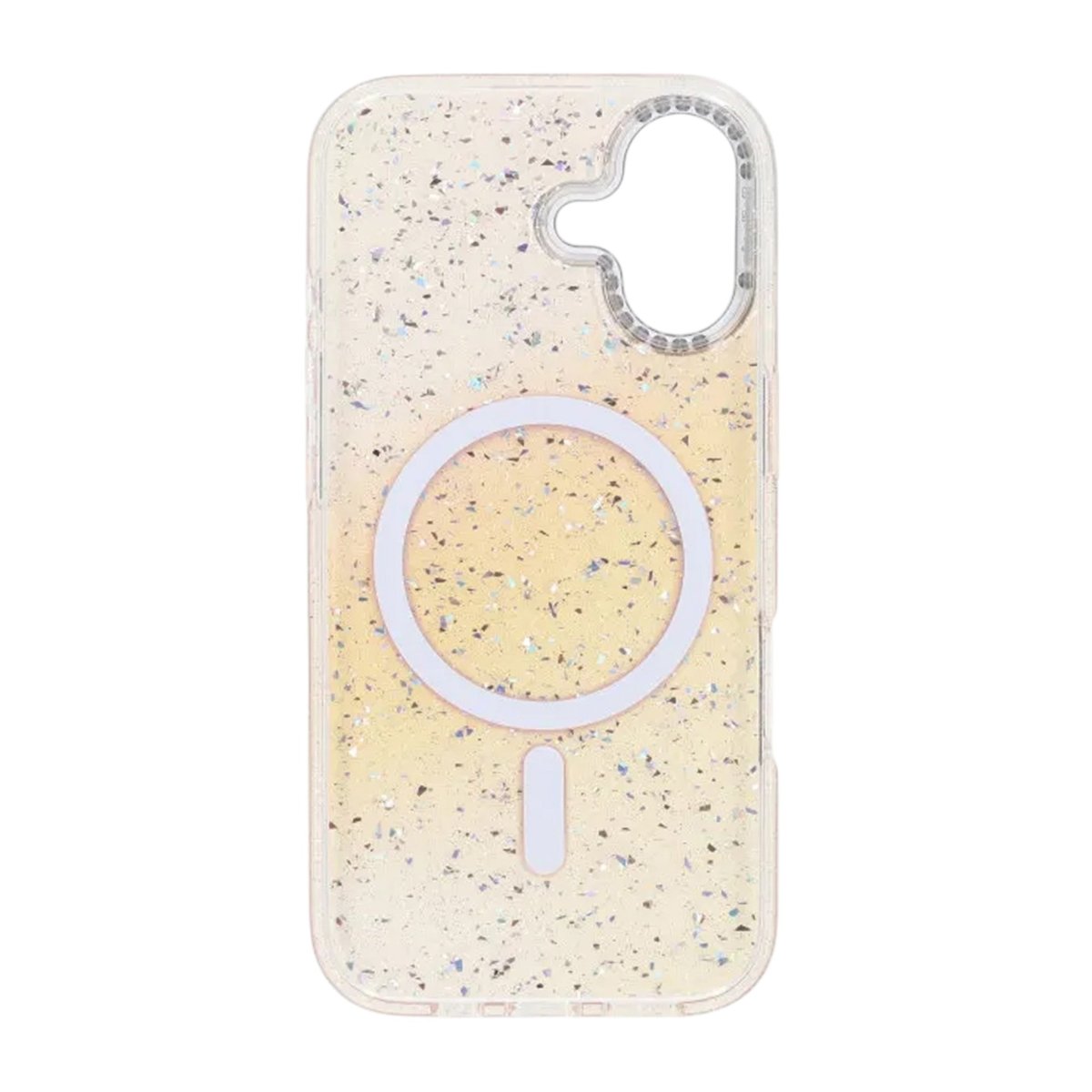 iPhone 17 Deksel Glitter Diamond MagSafe Gull