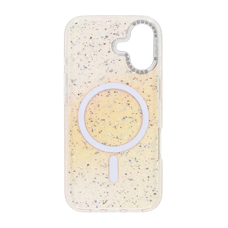iPhone 17 Deksel Glitter Diamond MagSafe Gull