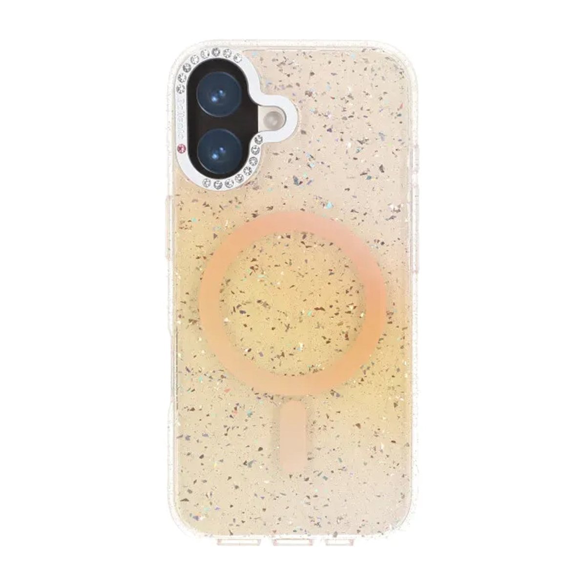 iPhone 17 Deksel Glitter Diamond MagSafe Gull