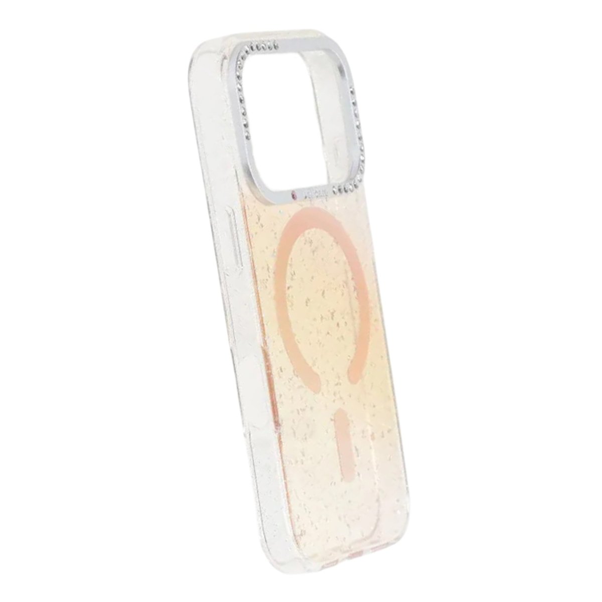 iPhone 17 Pro Deksel Glitter Diamond MagSafe Gull