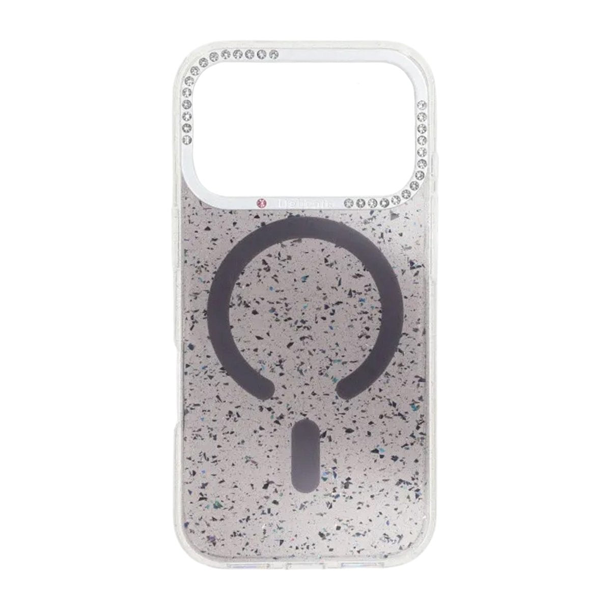 iPhone 17 Pro Deksel Glitter Diamond MagSafe Svart